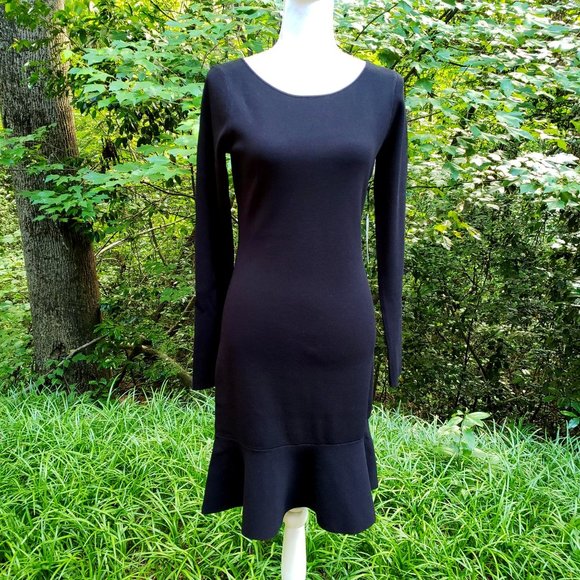 BAILEY 44 Tara Dress in Black Size Medium Long Sleeve Boat Neck Brand New - Picture 3 of 9